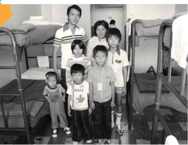 A Vietnamese family sponsored to Canada through the MCC in the early 1980s