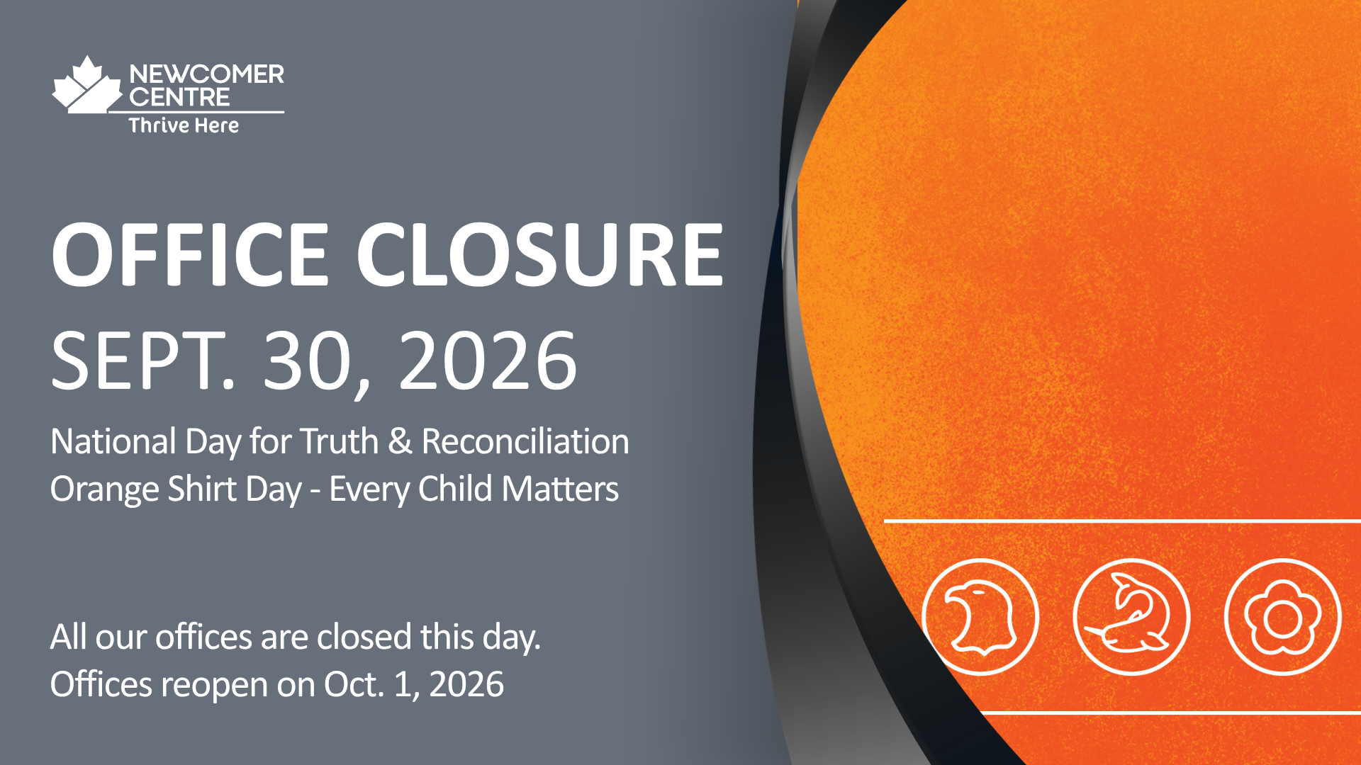2026 09 30 Office Closure Truth & Reconciliation Day